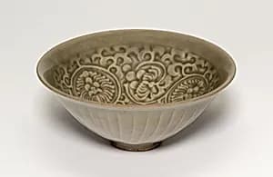 Bowl with Peonies by Unknown