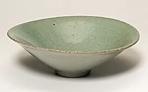 Bowl with Peony Flowers by Unknown