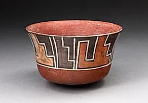 Bowl with Stepped Motifs by Nasca