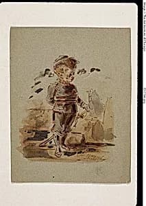 Boy in Soldier's Uniform by Dupenvant Dupenvant