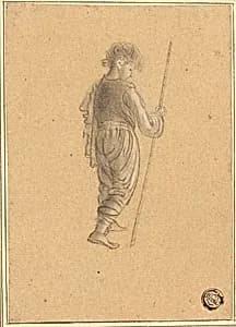Boy with Staff by Giovanni Battista Cipriani