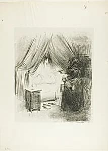 Breakfast (vertical plate) by Jean Louis Forain