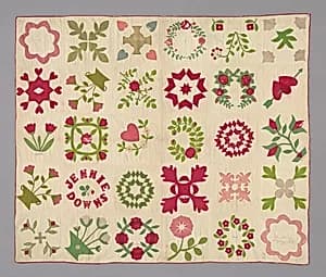 "Bride's Album" Quilt by Fanny (Hicks) Lovejoy