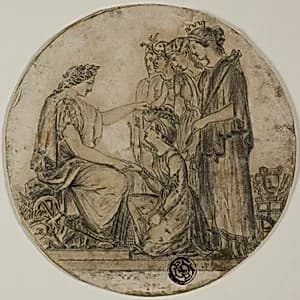 Britannia Distributing Civic Crowns by Unknown artist