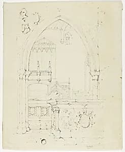 Broughton Church by Style of Samuel Prout