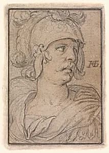Bust of a Warrior by Hendrick Goltzius