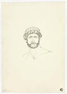 Bust of Bearded Man by John Flaxman