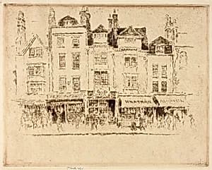 Butcher's Row, Whitechapel by Joseph Pennell