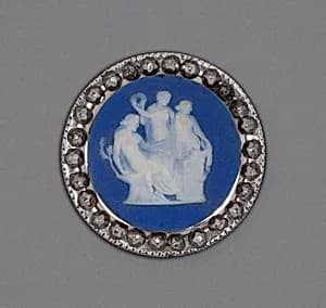 Button with Sacrifice to Hygieia by Wedgwood Manufactory