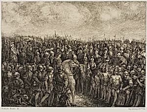 Caesar and His Prisoners by Rodolphe Bresdin