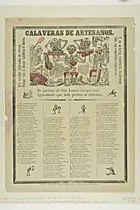 Calaveras of Artisans by José Guadalupe Posada