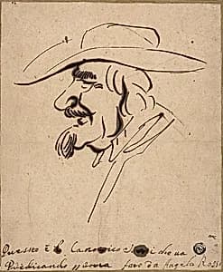 Caricature of Canon Sorri by Angelo de Rossi