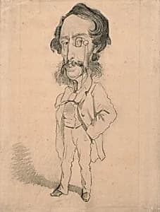Caricature of Mario Uchard by Claude Monet