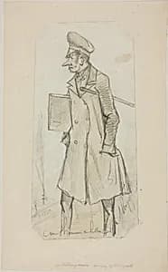 Caricature of Scholar by A. Lingoste