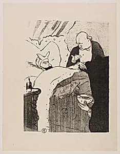 Carnot is Sick! by Henri de Toulouse-Lautrec