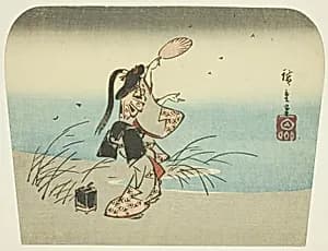 Catching fireflies by Utagawa Hiroshige