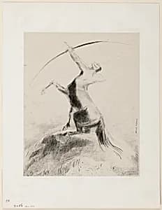 Centaur Aiming at the Clouds by Odilon Redon
