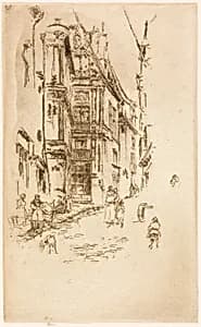 Chancellerie, Loches by James McNeill Whistler