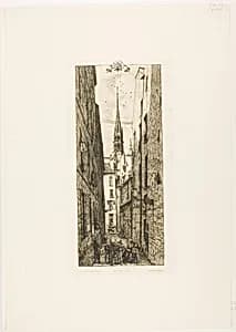 Chantrey Street, Paris by Charles Meryon