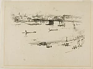 Charing Cross Railway Bridge by James McNeill Whistler