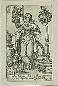 Charity, from the Virtues by Heinrich Aldegrever
