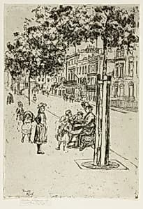 Chelsea Children, Chelsea Embankment by Theodore Roussel