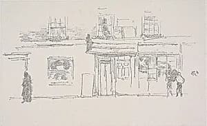 Chelsea Shops by James McNeill Whistler