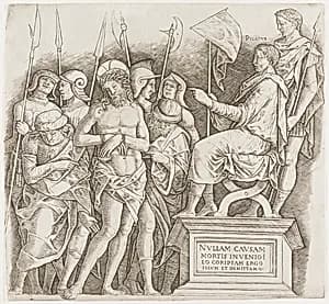 Christ before Pilate by Giovanni Antonio da Brescia