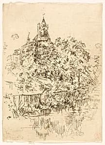 Château de Verneuil, Touraine by James McNeill Whistler