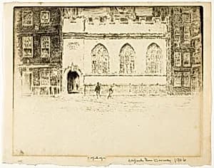 Clifford's Inn Hall by Joseph Pennell