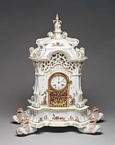 Clock by Meissen Porcelain Manufactory