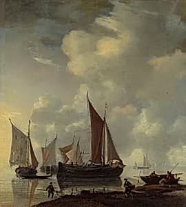 Coast Scene by Reinier Nooms, called Zeeman