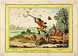 Cockney Sportsmen Shooting Flying by James Gillray