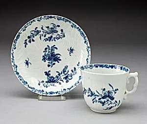 Coffee Cup and Saucer by Worcester Porcelain Factory