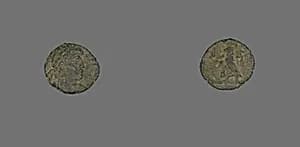 Coin Depicting a Bust by Ancient Roman