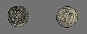 Coin Depicting a Lion by Ancient Roman