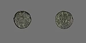 Coin Depicting a Parasol by Judean