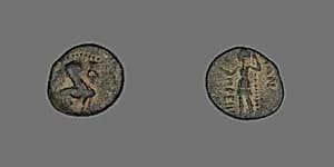 Coin Depicting a Sphinx by Ancient Roman
