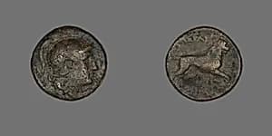 Coin Depicting the God Ares by Ancient Greek