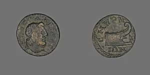Coin Depicting the God Zeus Akraios by Ancient Roman