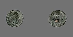 Coin Depicting the Hero Herakles by Ancient Greek