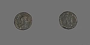 Coin Portraying Emperor Arcadius by Ancient Roman