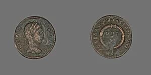 Coin Portraying Emperor Crispus by Ancient Roman