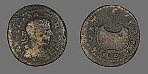 Coin Portraying Emperor Elagabalus by Ancient Roman