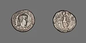 Coin Portraying Emperor Valerian by Ancient Egyptian