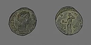 Coin Portraying Empress Crispina by Ancient Roman