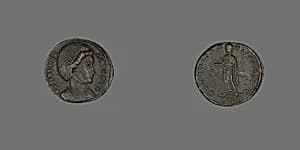 Coin Portraying Empress Helena by Ancient Roman
