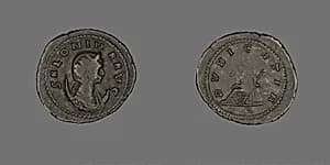 Coin Portraying Empress Salonina by Ancient Roman