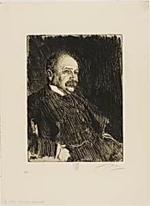 Colonel Lamont III (Bust) by Anders Zorn