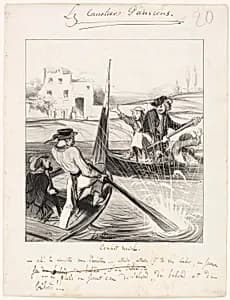 Combat Naval by Honoré-Victorin Daumier